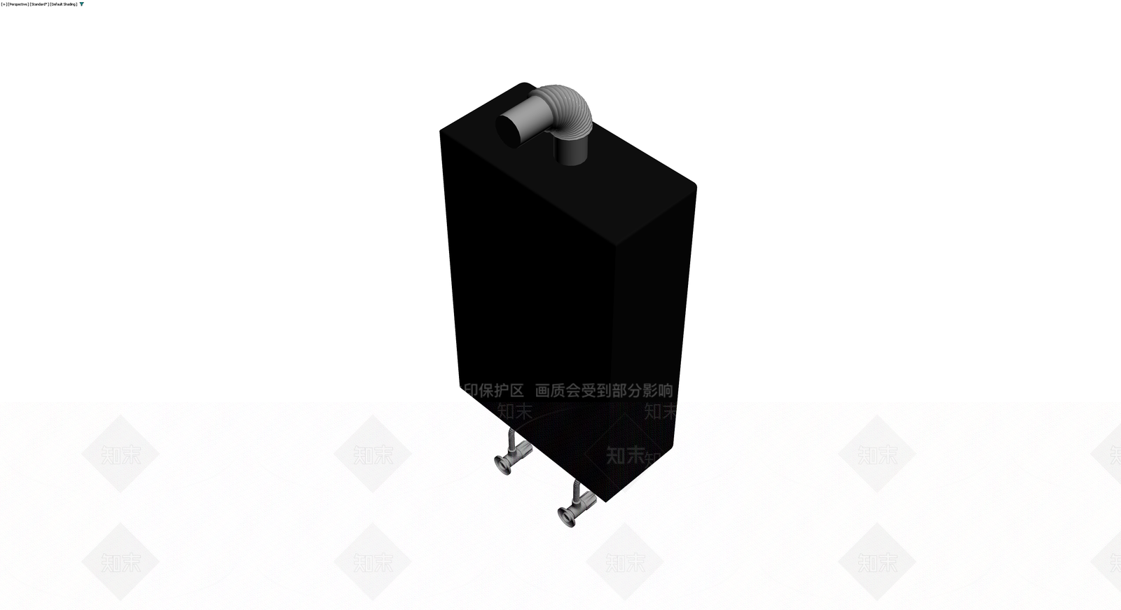 黑色燃气热水器3D模型下载【ID:1230352626】