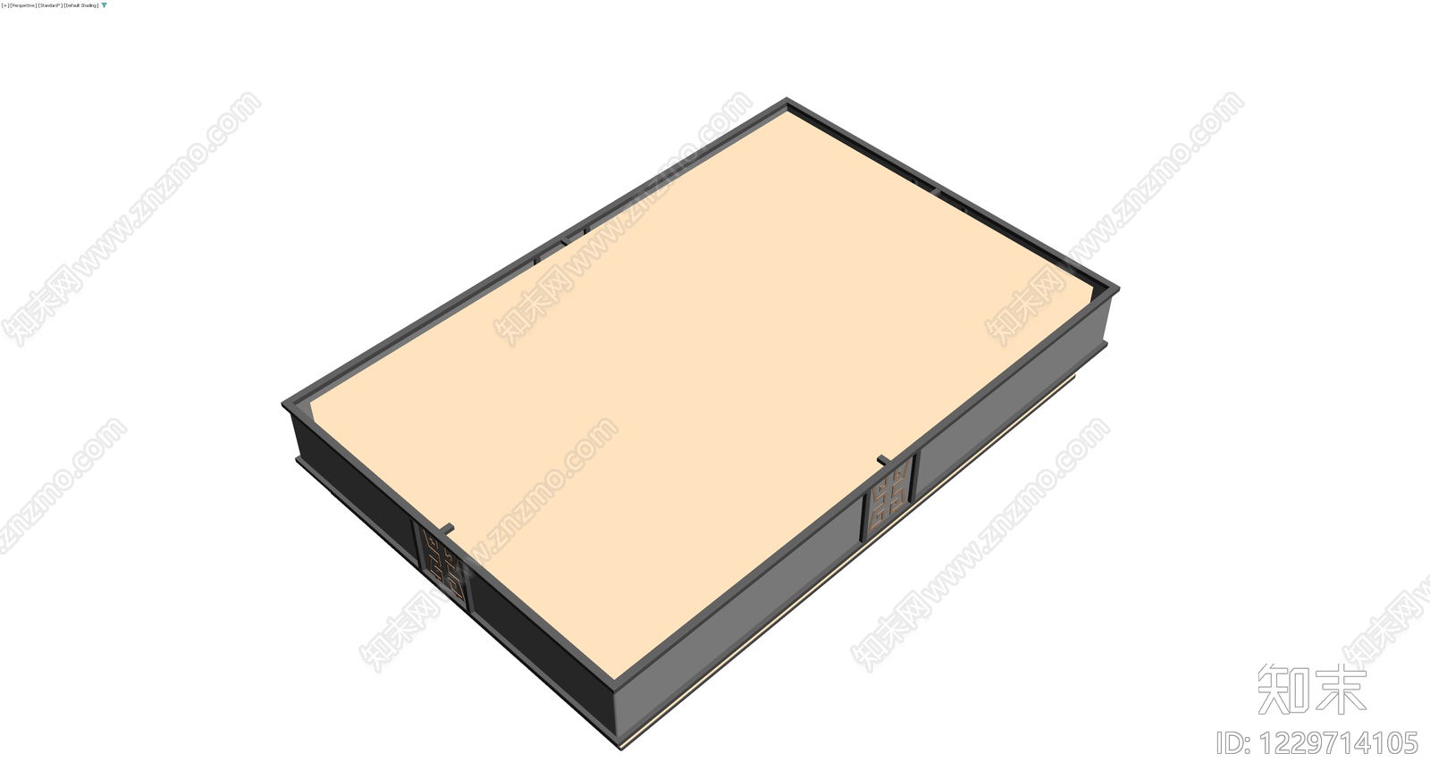 中式装饰屏风底座3D模型下载【ID:1229714105】