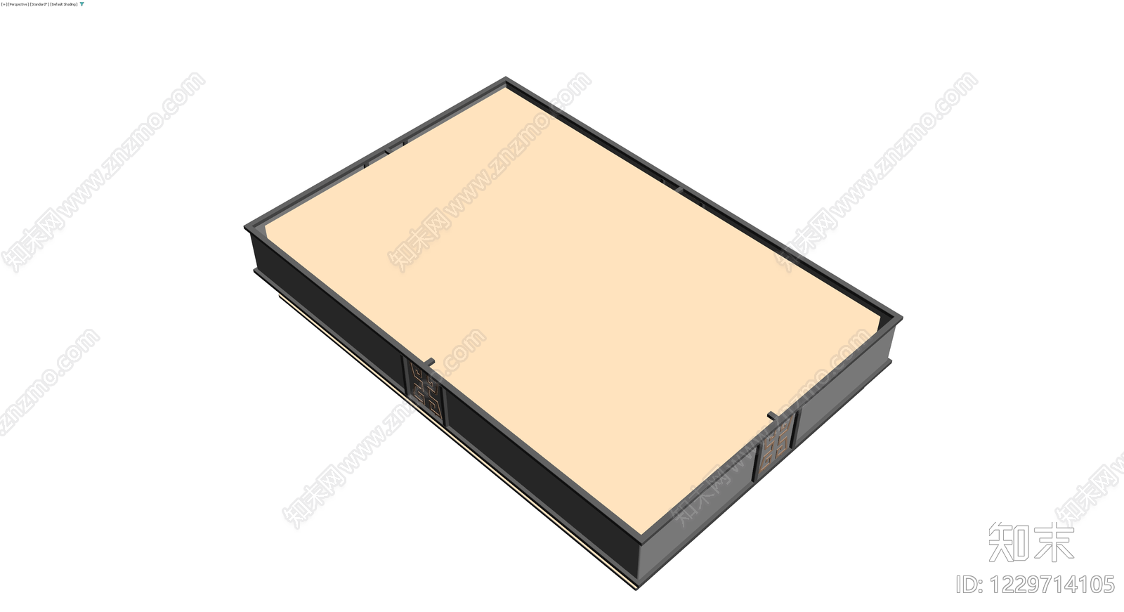 中式装饰屏风底座3D模型下载【ID:1229714105】