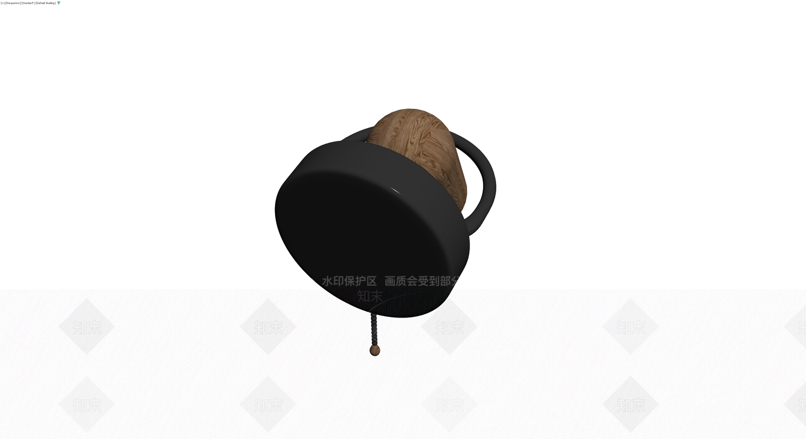 木质壁灯带拉绳3D模型下载【ID:1230121395】