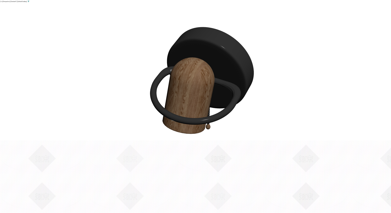 木质壁灯带拉绳3D模型下载【ID:1230121395】