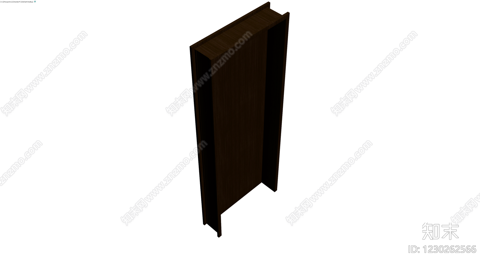 深色木纹成品门3D模型下载【ID:1230262566】