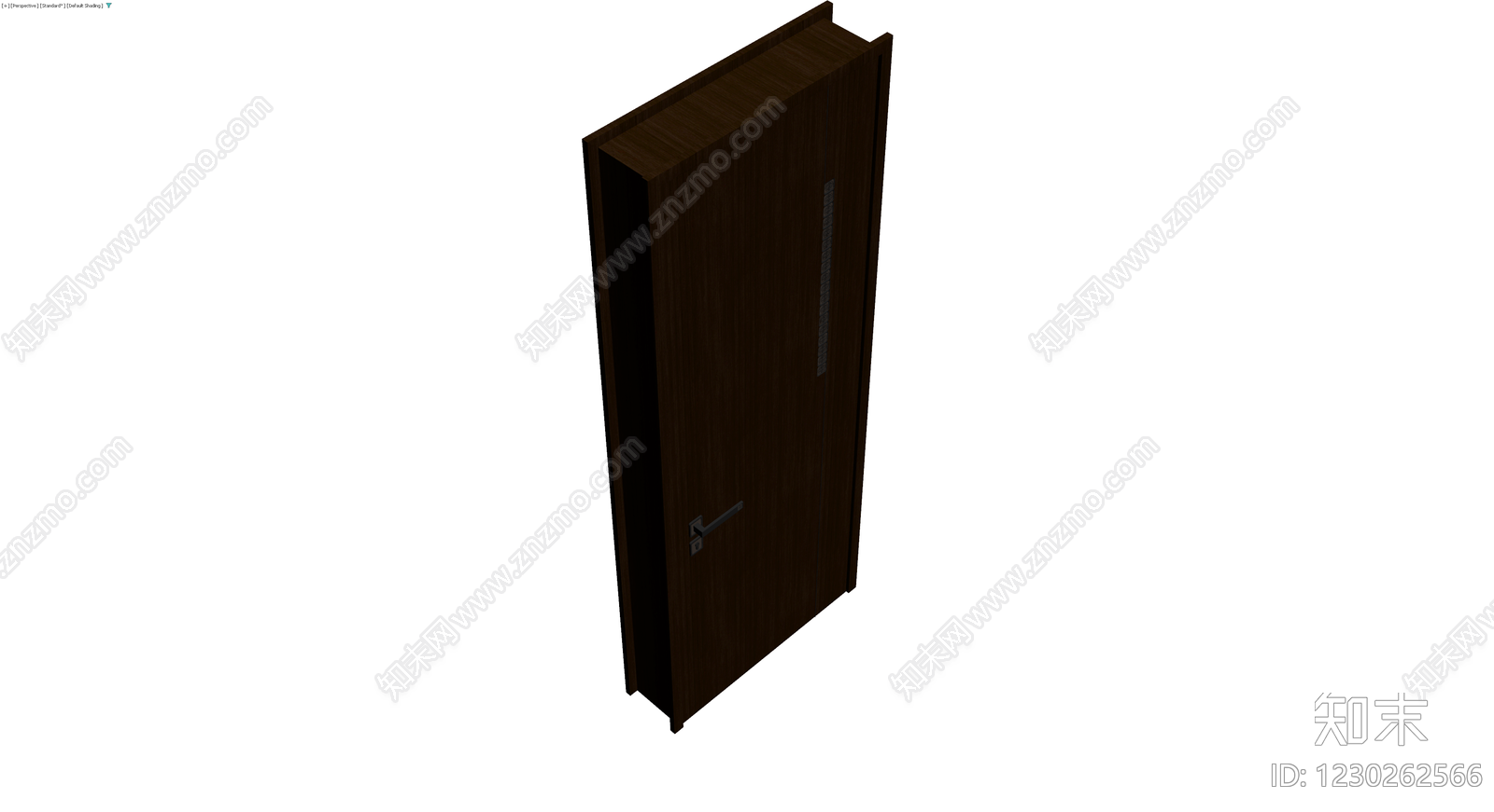 深色木纹成品门3D模型下载【ID:1230262566】