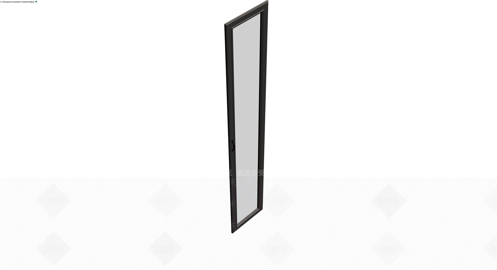 黑色边框玻璃门3D模型下载【ID:1230563393】