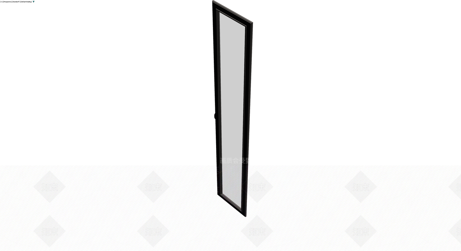 黑色边框玻璃门3D模型下载【ID:1230563393】