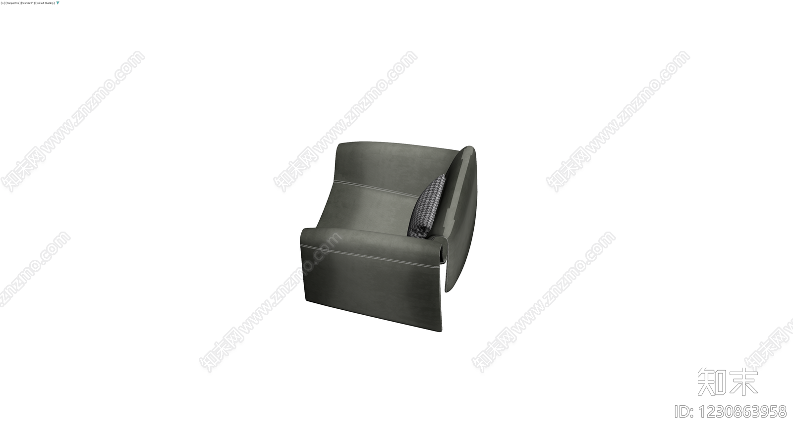 现代风格单人沙发模型3D模型下载【ID:1230863958】