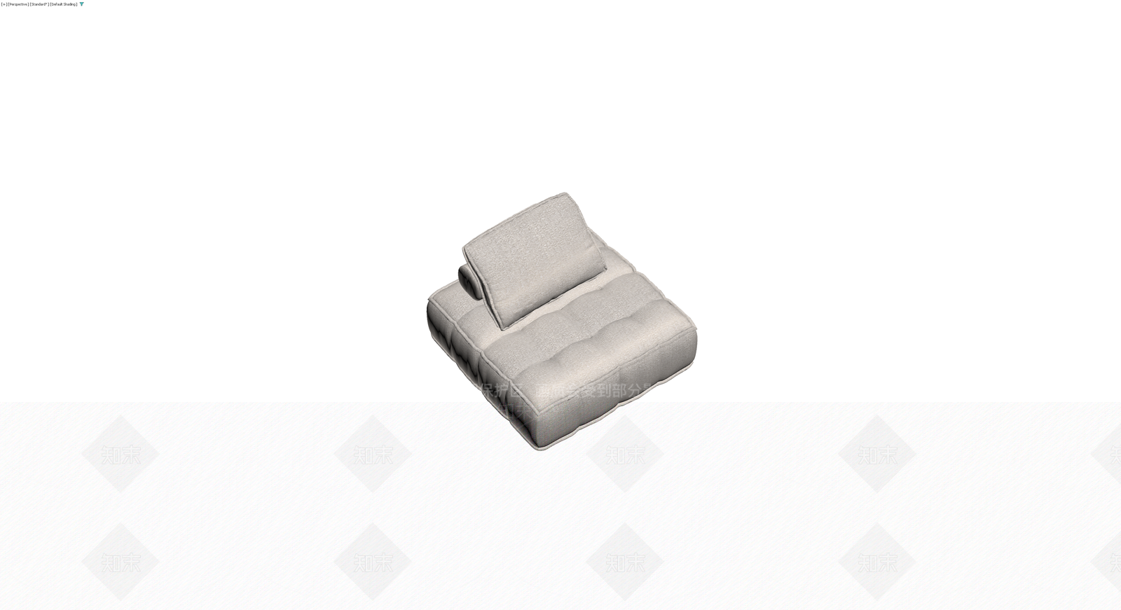 米色布艺懒人沙发3D模型下载【ID:1230742347】