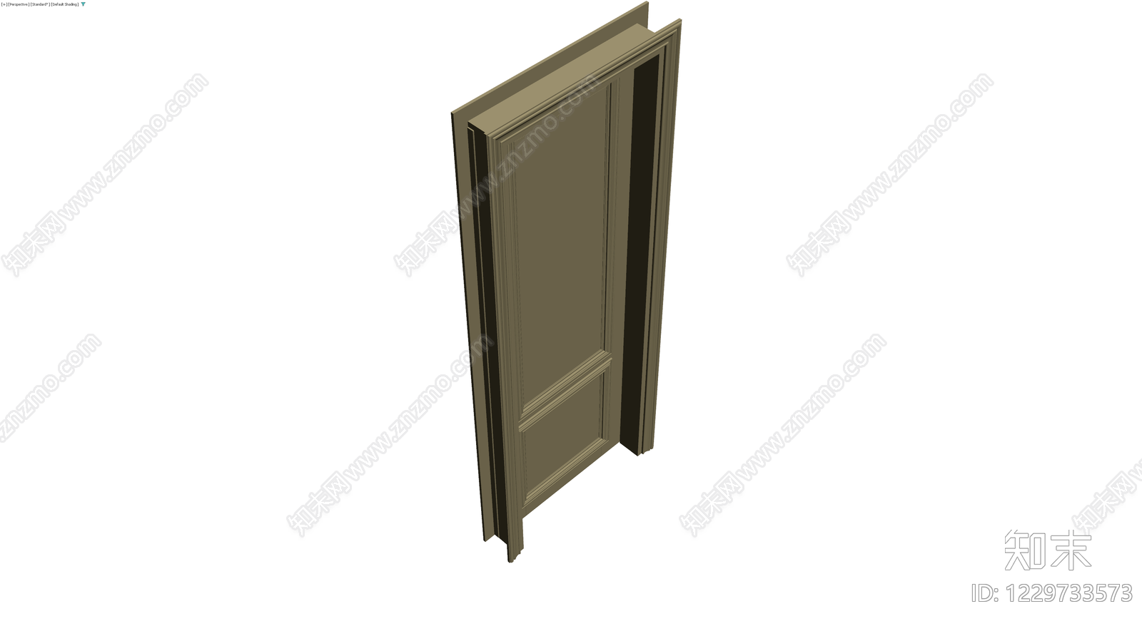 双板装饰门灰模3D模型下载【ID:1229733573】