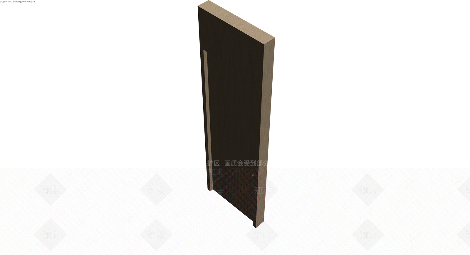 现代简约木纹门3D模型下载【ID:1230792131】