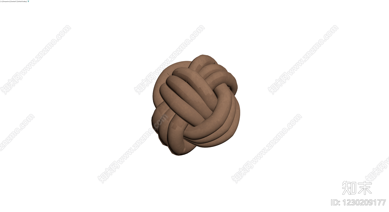 编织绳结装饰球3D模型下载【ID:1230209177】