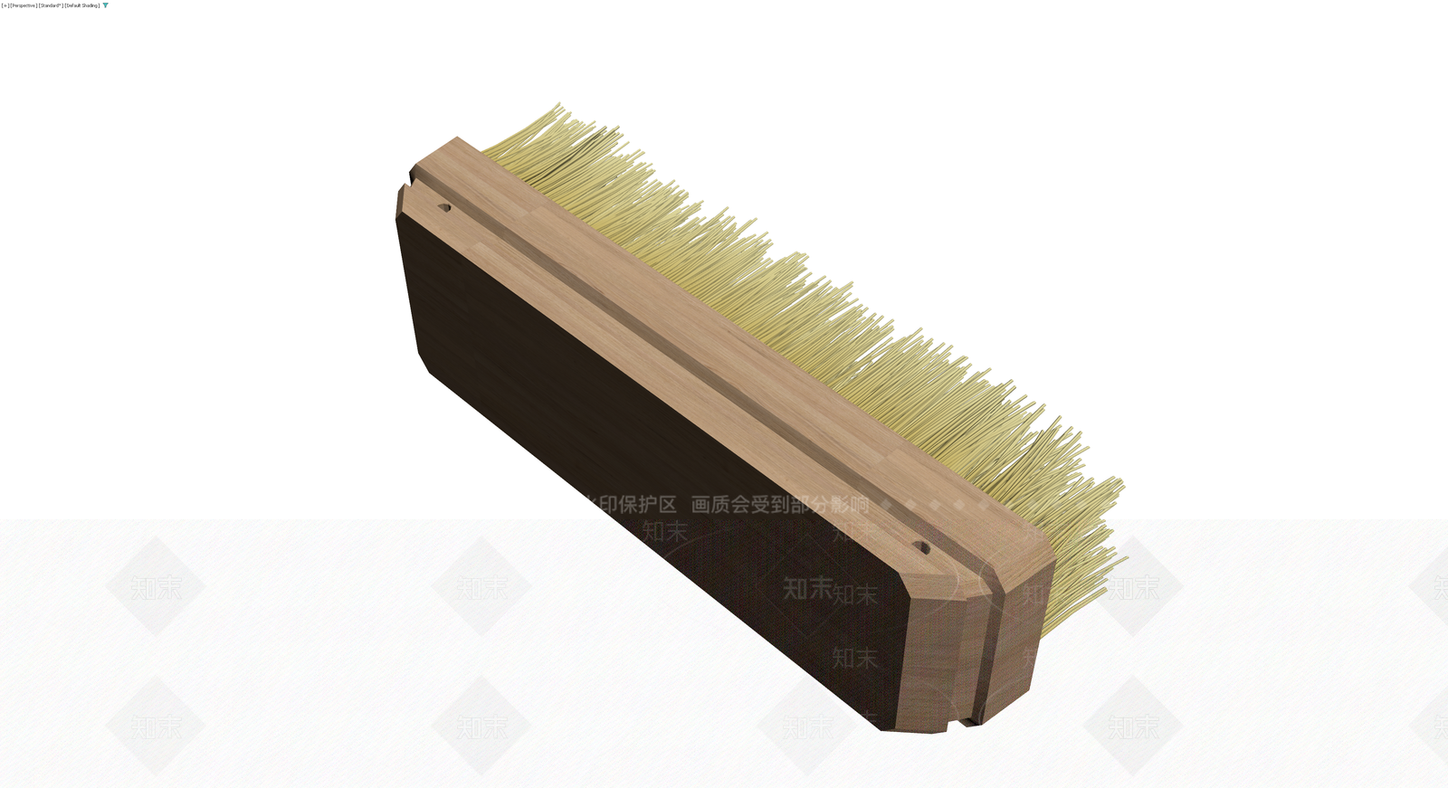 木质长柄清洁刷3D模型下载【ID:1230794623】