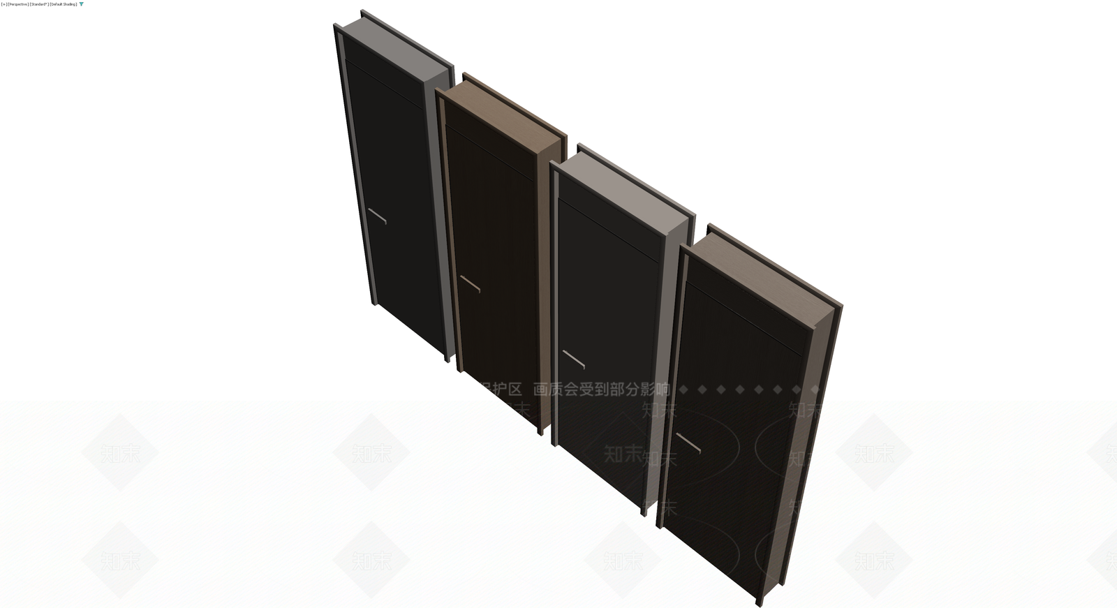 四款成品门体组合展示3D模型下载【ID:1229691157】