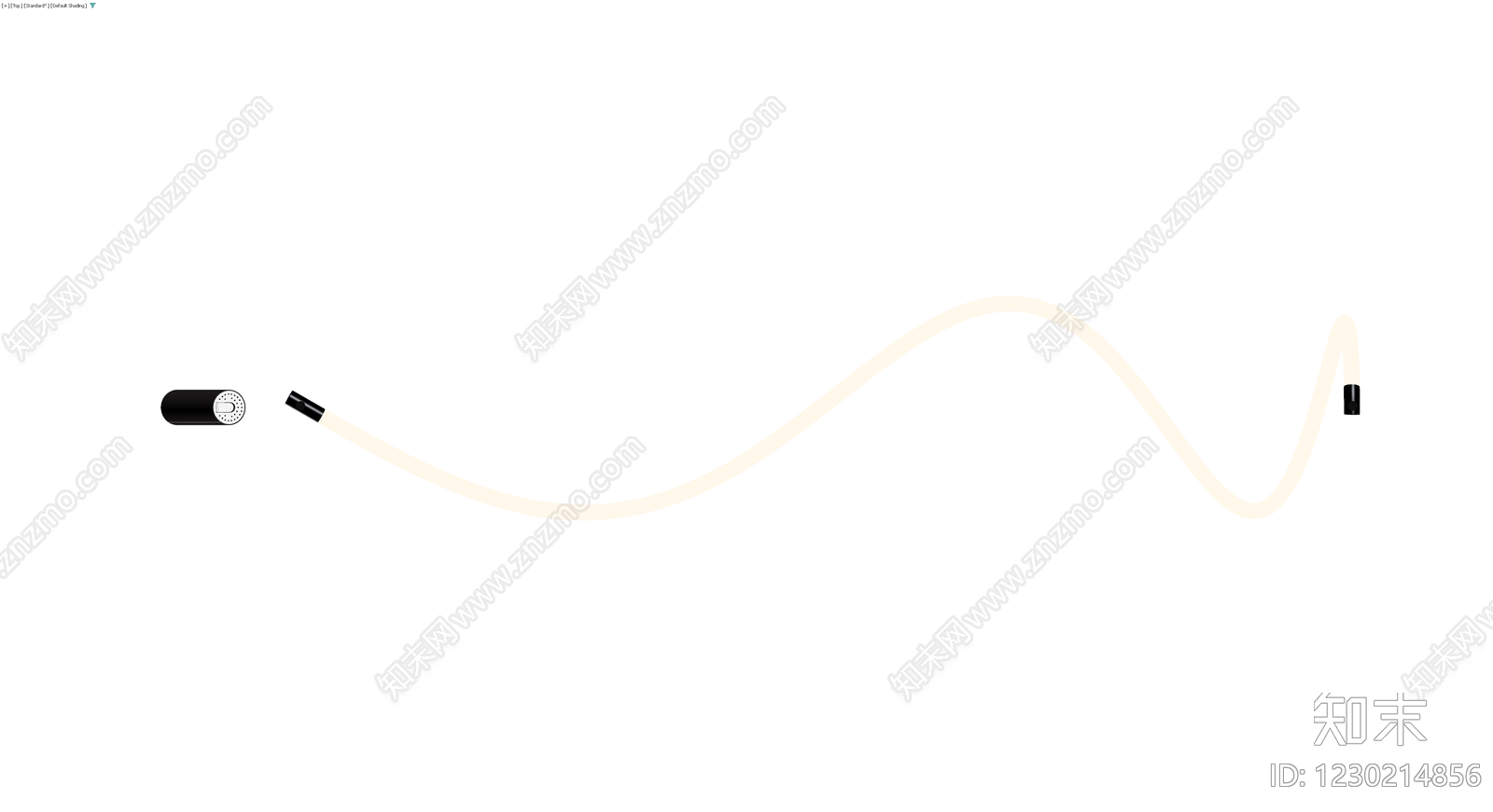 悬挂式线条吊灯3D模型下载【ID:1230214856】