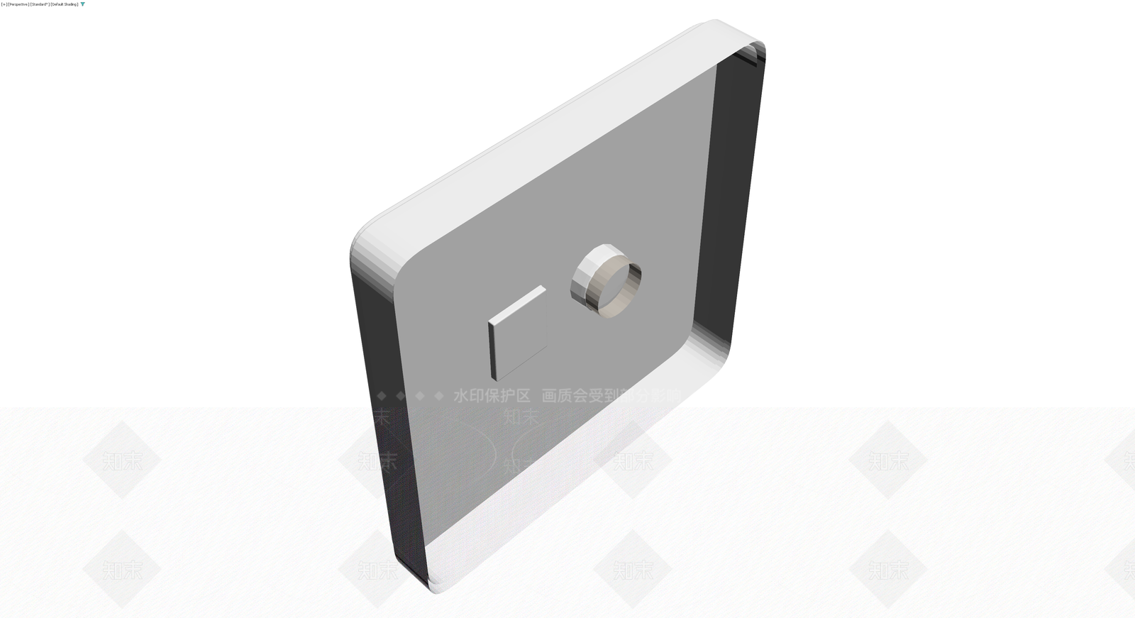 灰色面板开关插座3D模型下载【ID:1230594919】