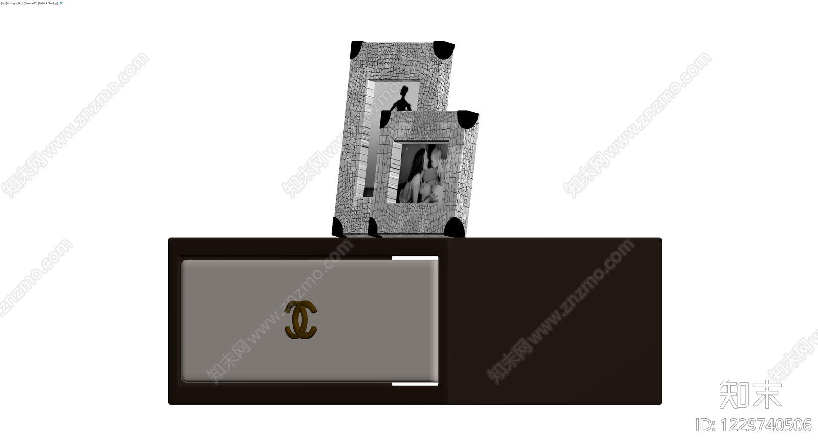 带画框组合的床头柜3D模型下载【ID:1229740506】