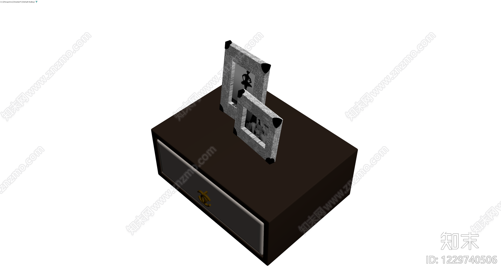 带画框组合的床头柜3D模型下载【ID:1229740506】