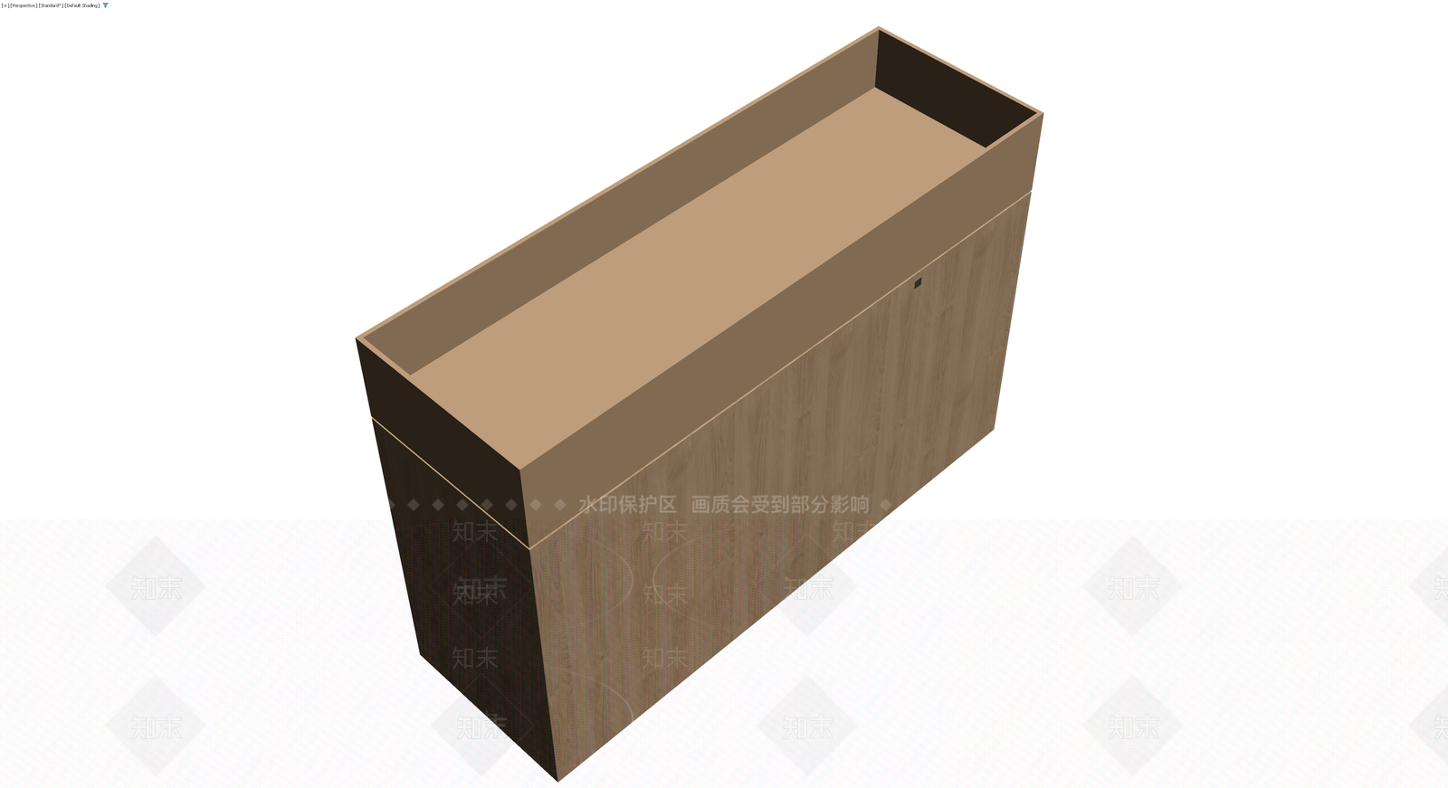 现代风格木质收纳柜3D模型下载【ID:1229633377】