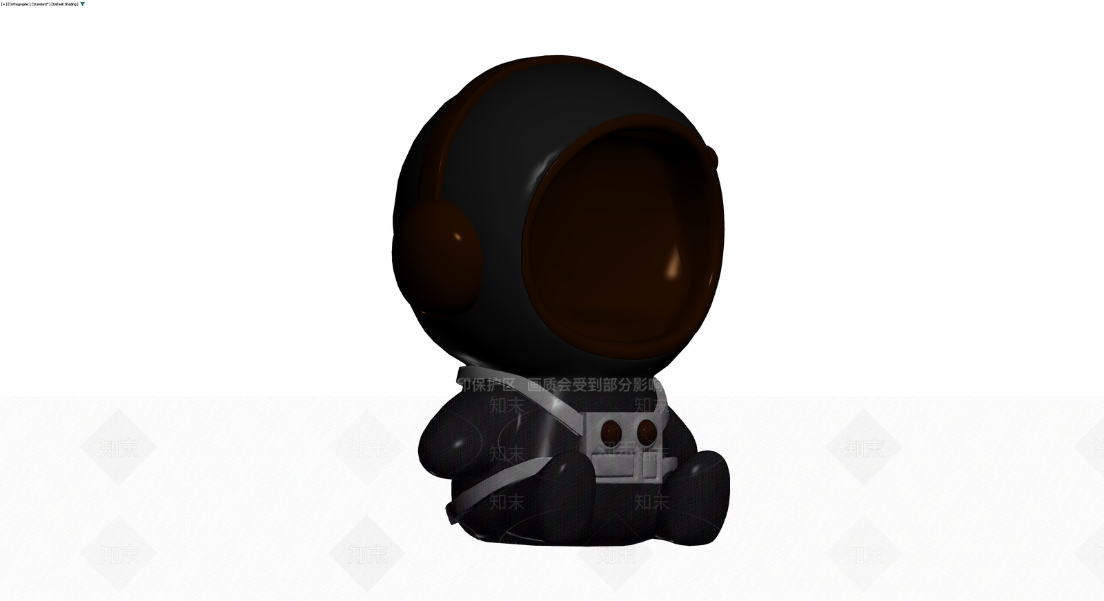 黑棕配色宇航员公仔3D模型下载【ID:1230000677】