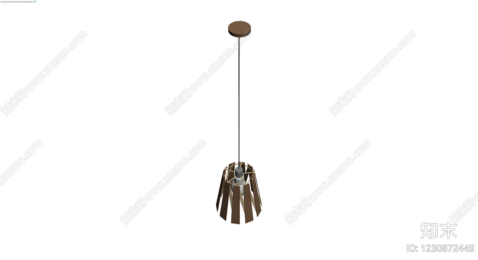 木质镂空吊灯3D模型下载【ID:1230872449】