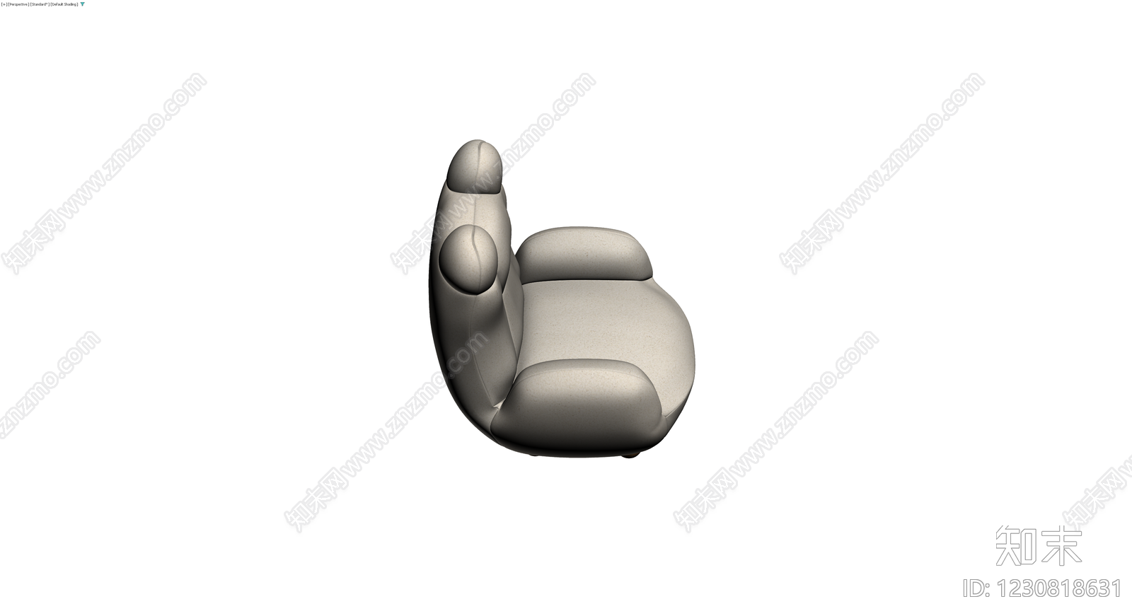 米色单人沙发模型3D模型下载【ID:1230818631】