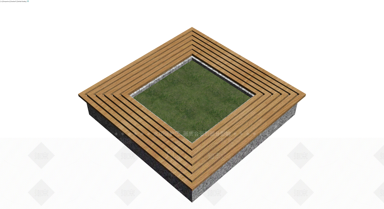 木质台阶景观底座3D模型下载【ID:1230555688】