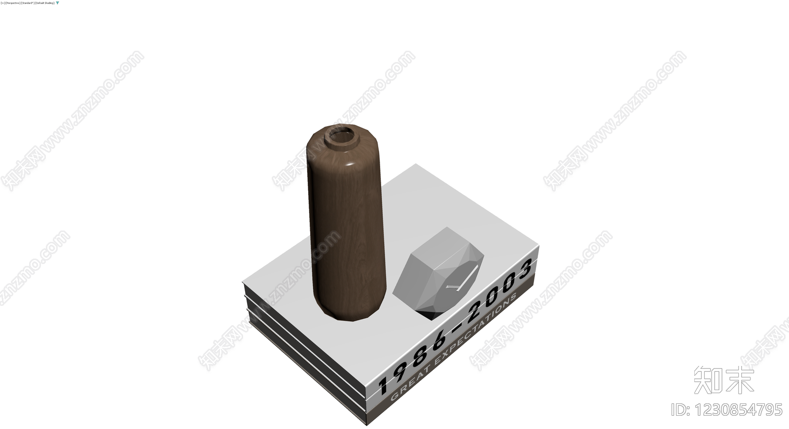 书籍摆件组合模型3D模型下载【ID:1230854795】