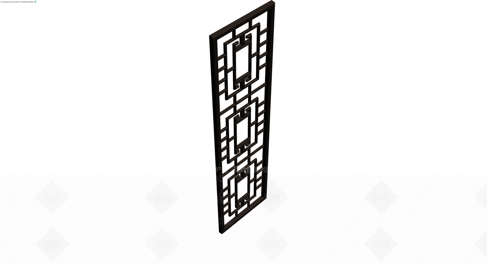 中式镂空隔断屏风3D模型下载【ID:1230562743】
