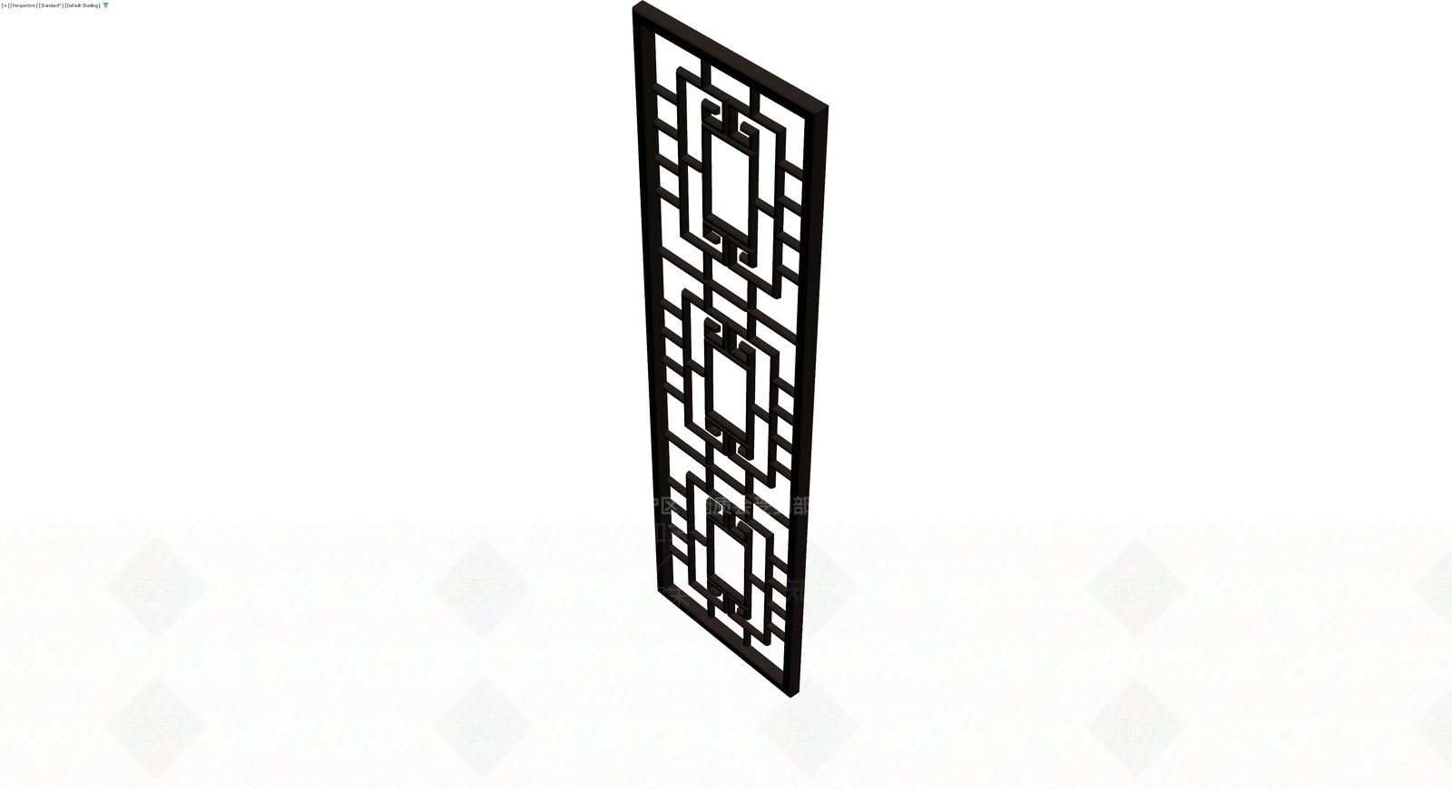 中式镂空隔断屏风3D模型下载【ID:1230562743】