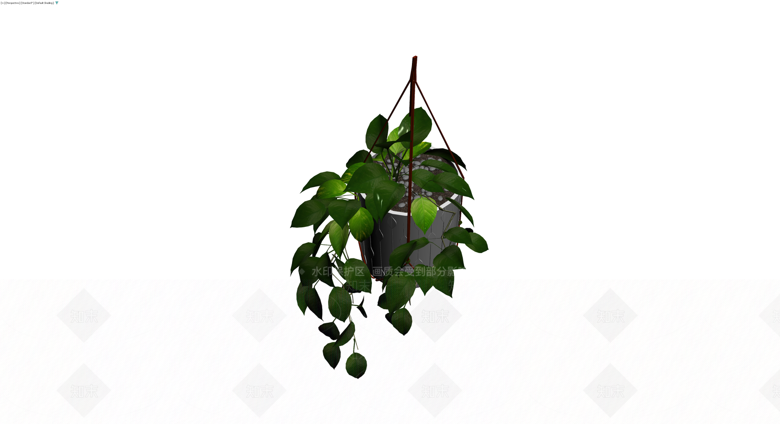 悬挂式绿植盆栽3D模型下载【ID:1230427426】