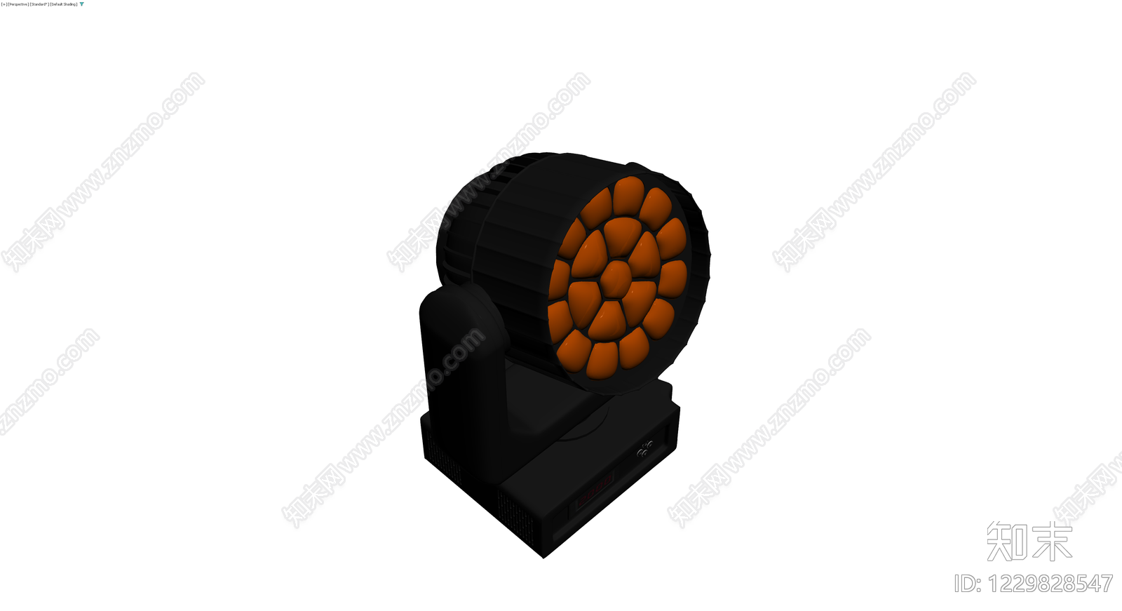 黑色LED帕灯模型3D模型下载【ID:1229828547】