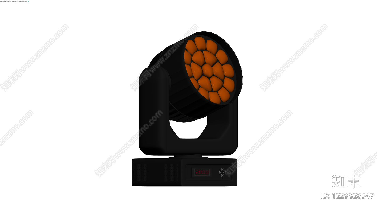 黑色LED帕灯模型3D模型下载【ID:1229828547】