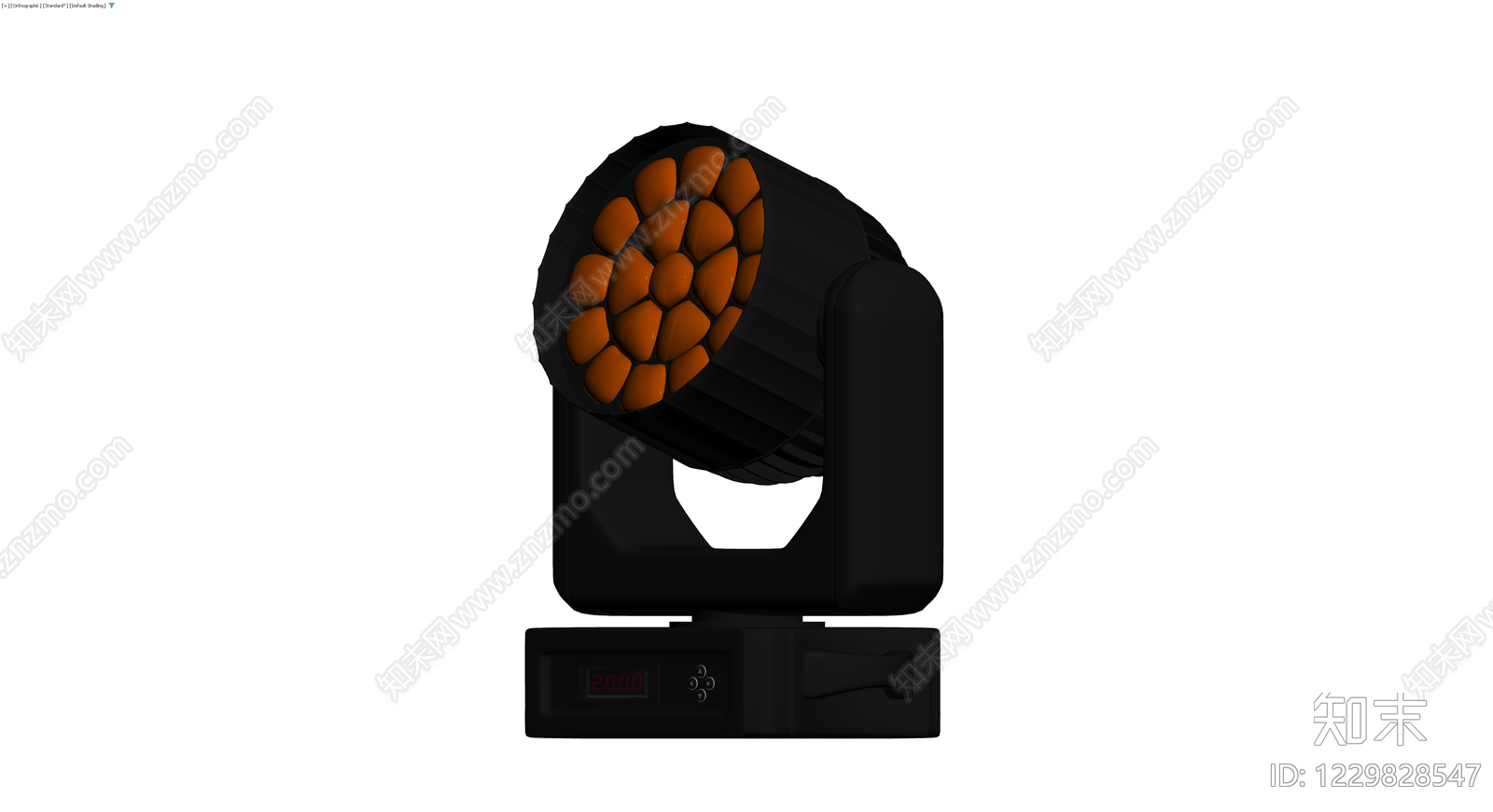 黑色LED帕灯模型3D模型下载【ID:1229828547】