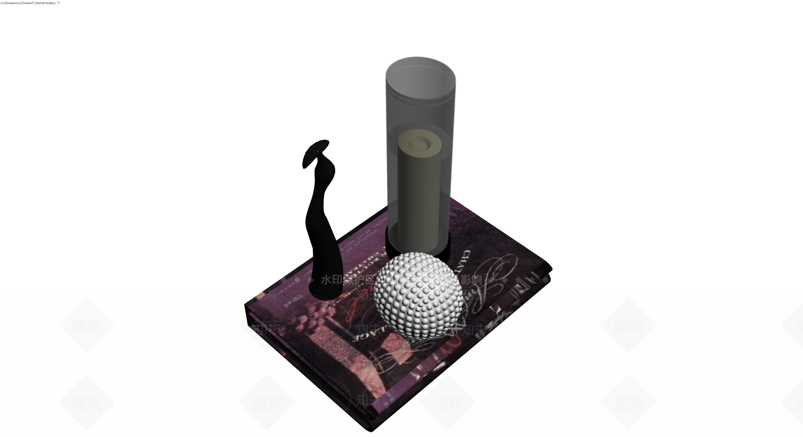 书籍与摆件组合3D模型下载【ID:1230347402】