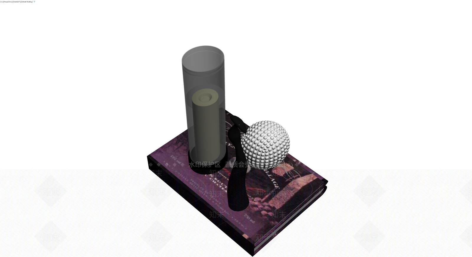 书籍与摆件组合3D模型下载【ID:1230347402】