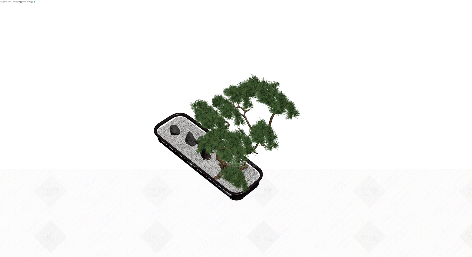 松树盆景配人物摆件3D模型下载【ID:1230352947】