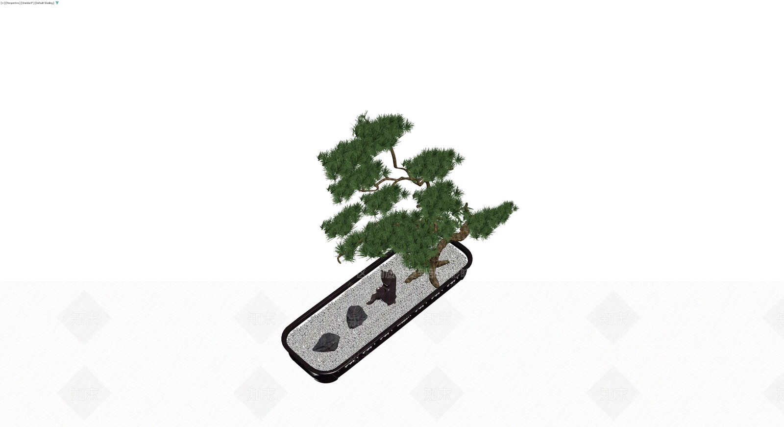 松树盆景配人物摆件3D模型下载【ID:1230352947】