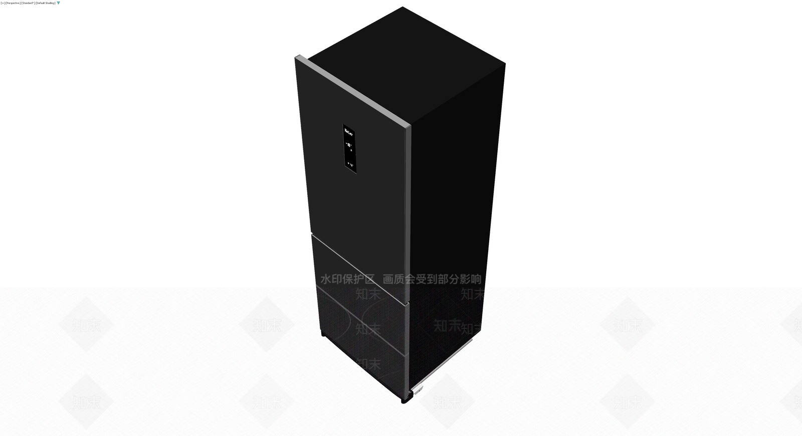 海尔三门冰箱灰模3D模型下载【ID:1230700140】