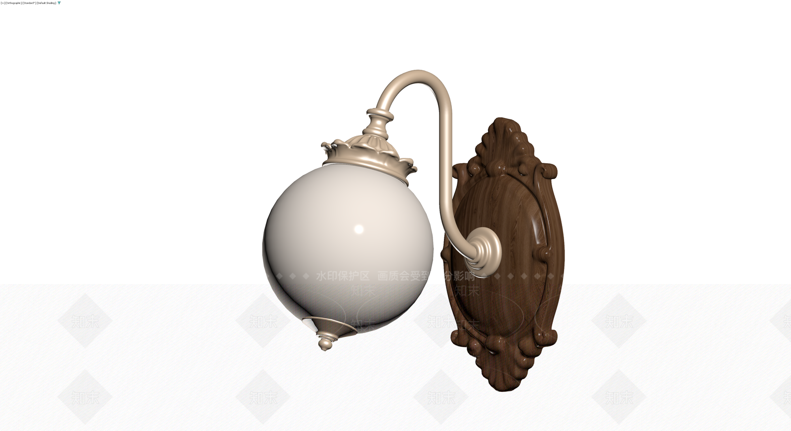 欧式复古壁灯3D模型下载【ID:1230360069】