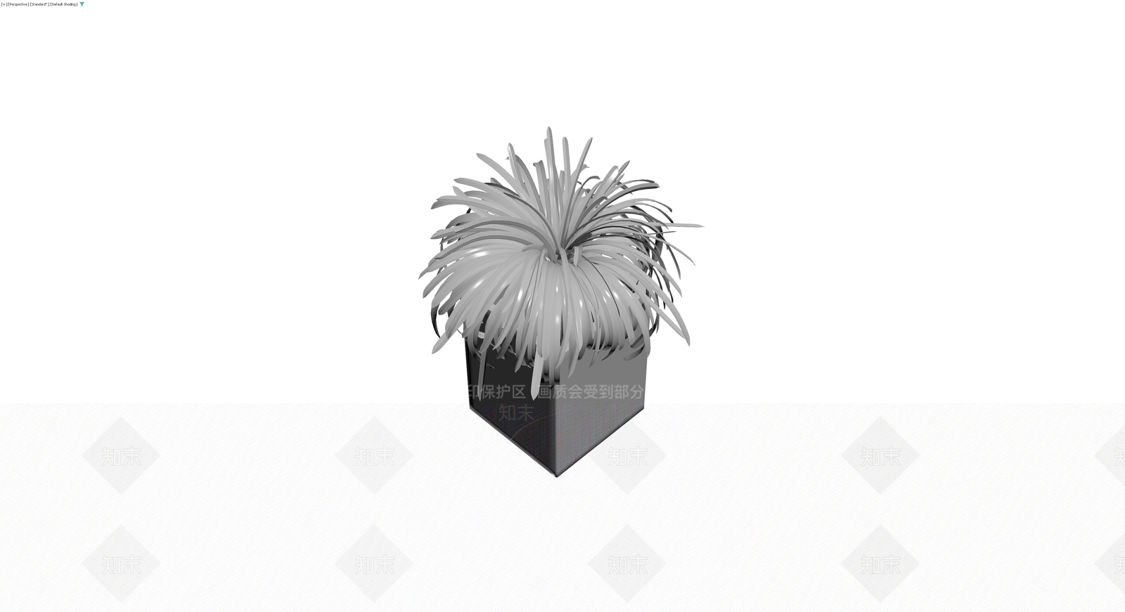 灰色盆栽植物模型3D模型下载【ID:1230683072】