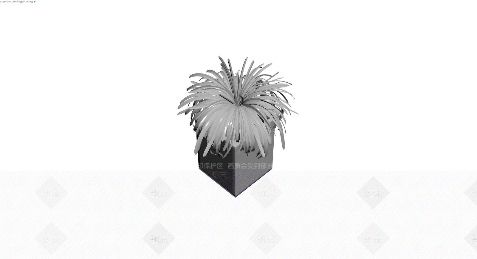 灰色盆栽植物模型3D模型下载【ID:1230683072】