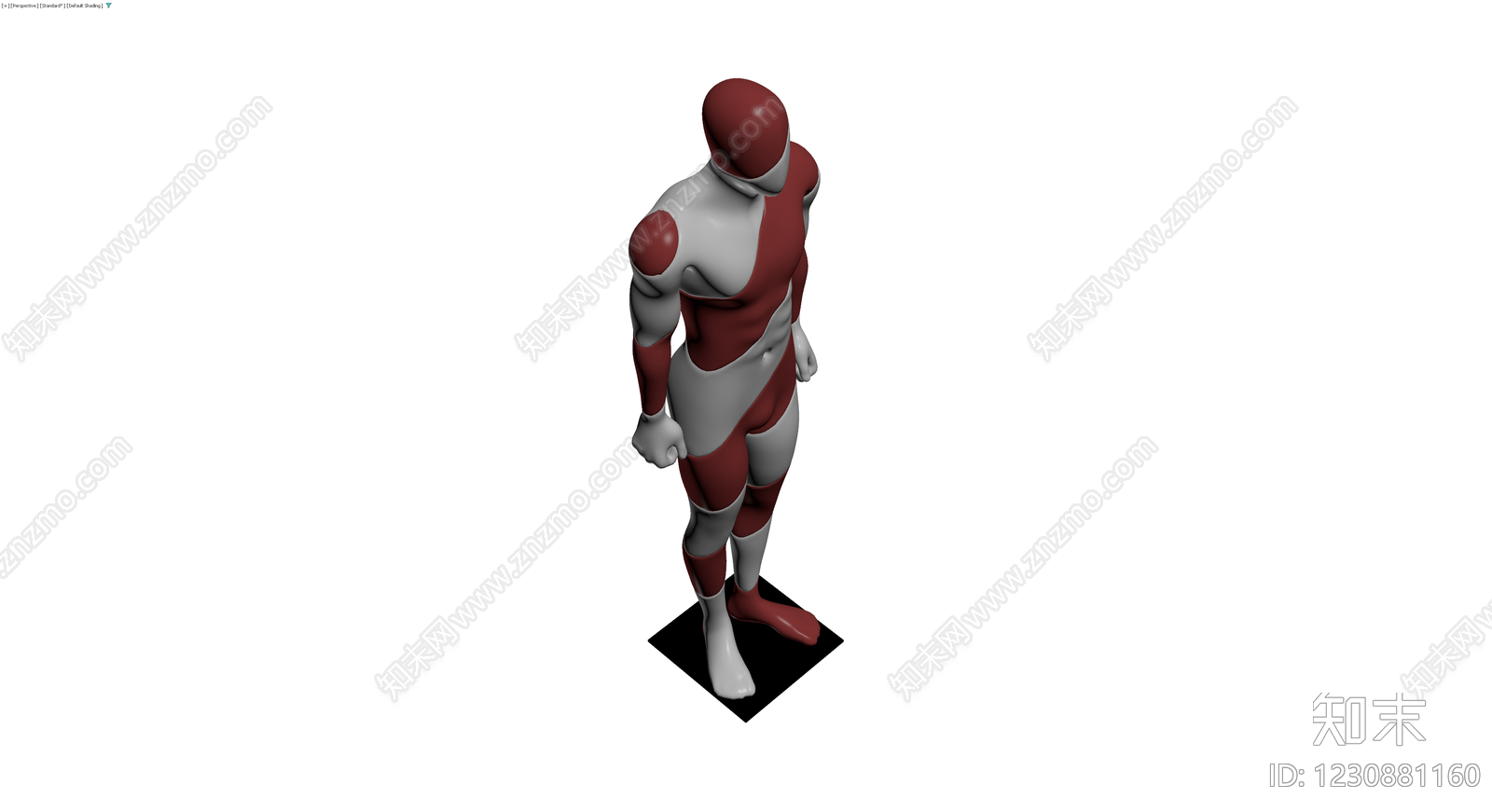 红白配色肌肉人体模型3D模型下载【ID:1230881160】