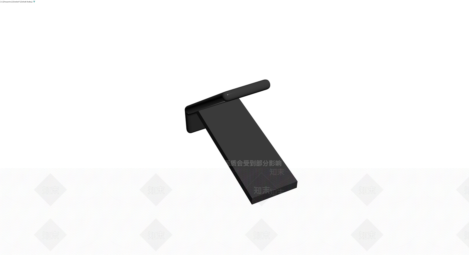 深灰色L型金属支架3D模型下载【ID:1230641775】