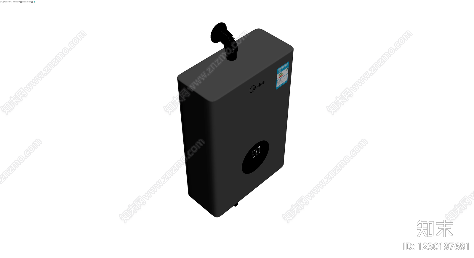 美的燃气热水器模型3D模型下载【ID:1230197681】