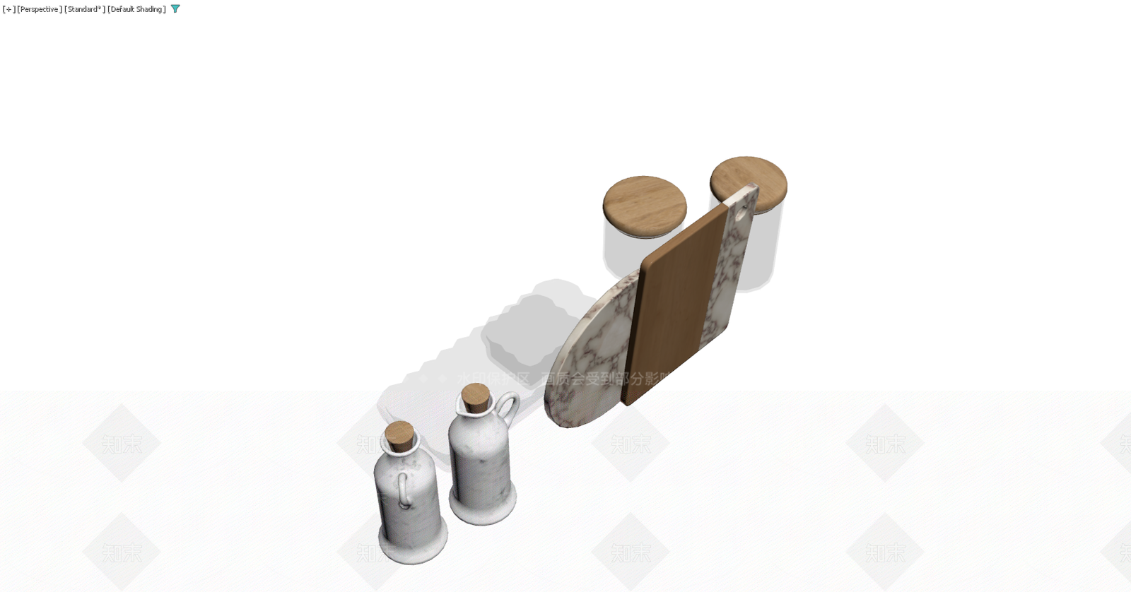 厨房用品组合模型3D模型下载【ID:1229585279】
