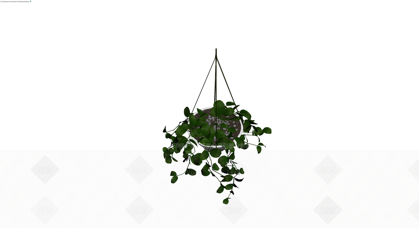 悬挂式绿植盆栽模型3D模型下载【ID:1230427560】