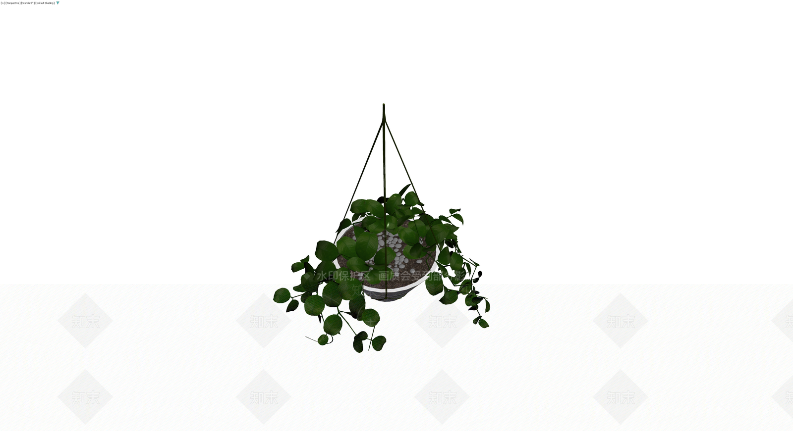 悬挂式绿植盆栽模型3D模型下载【ID:1230427560】