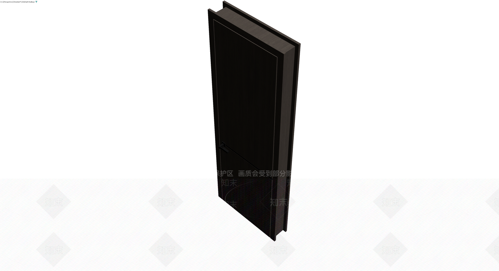 深灰木纹单开门体3D模型下载【ID:1230708100】