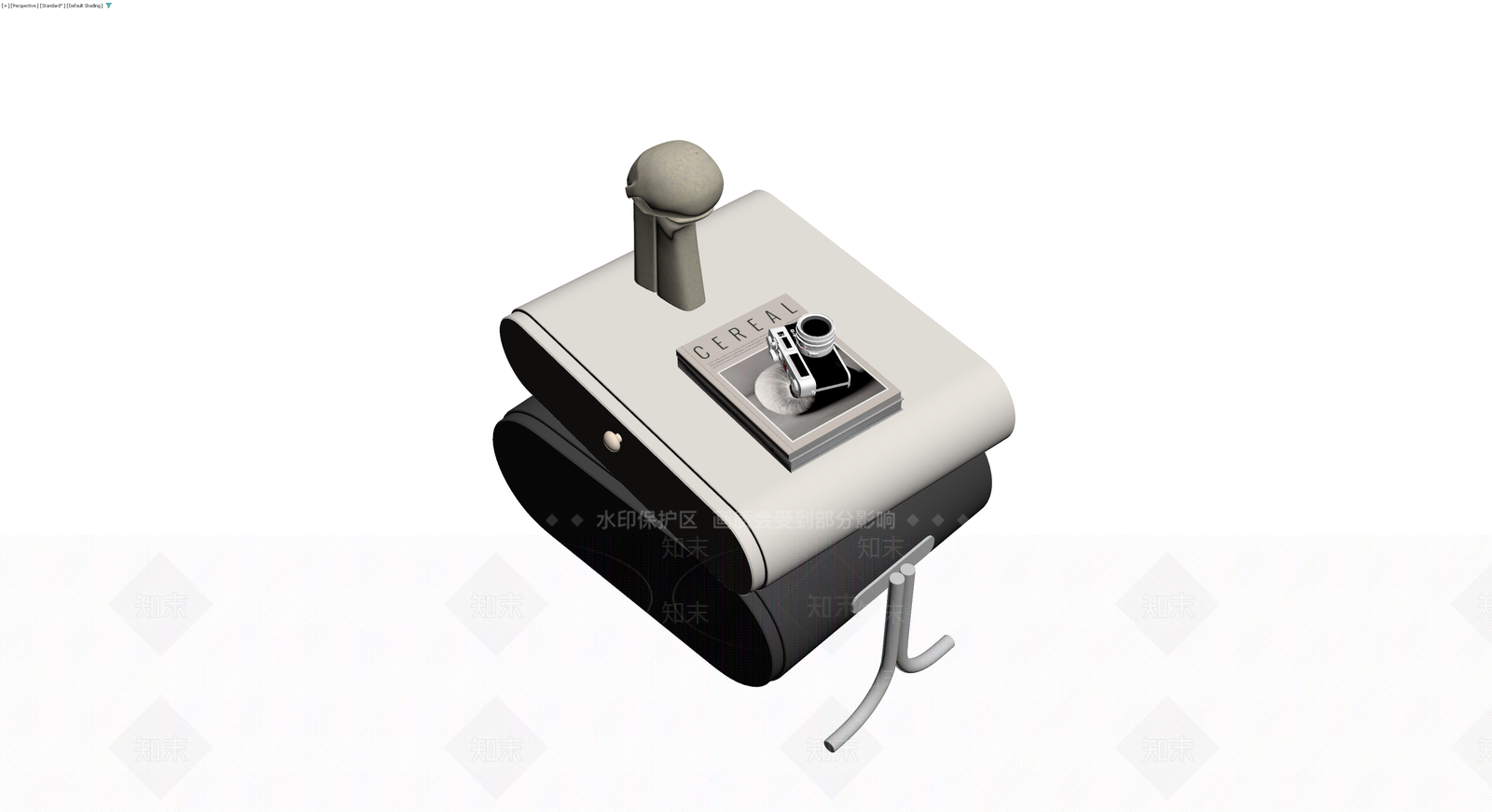 现代风格床头柜组合3D模型下载【ID:1229601769】