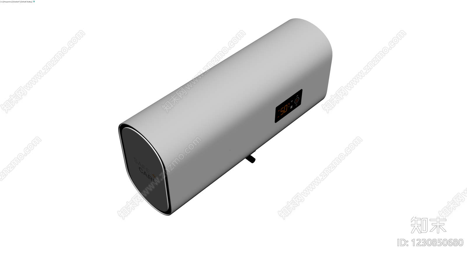 美的电热水器（含管路）3D模型下载【ID:1230850680】