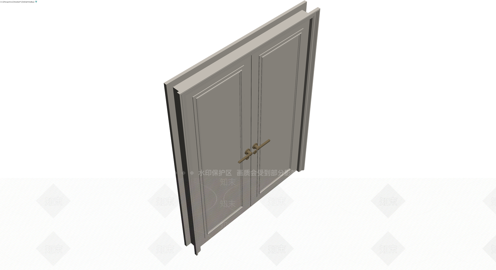双开装饰门模型3D模型下载【ID:1229969660】